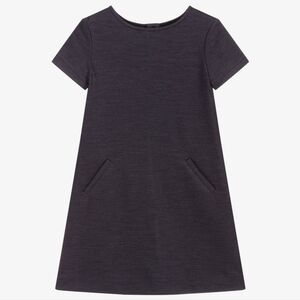 BONPOINT Girls Navy Blue Jersey Shift Dress